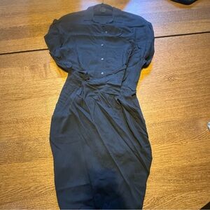 All Saints Blue Sheath Dress Long Sleeve Dolman